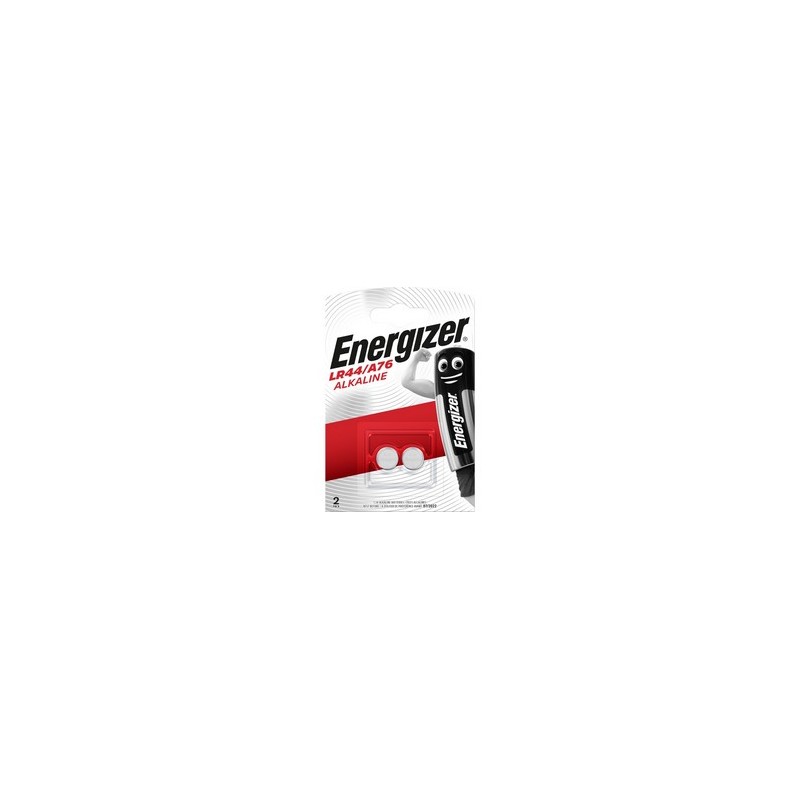 Energizer PILA ALCALINA SPECIALISTICA BOTTONE LR44/A76 1,5V-Ø mm.11,6x5,4h 2 PZ.