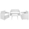 ARENA SET SALOTTINO 4 PZ BIANCO C/CUSCINI