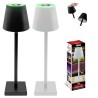 LAMPADA DA TAVOLO LED RICARICABILE,TOUCH, LUCE RGB CM 38H 2ASS