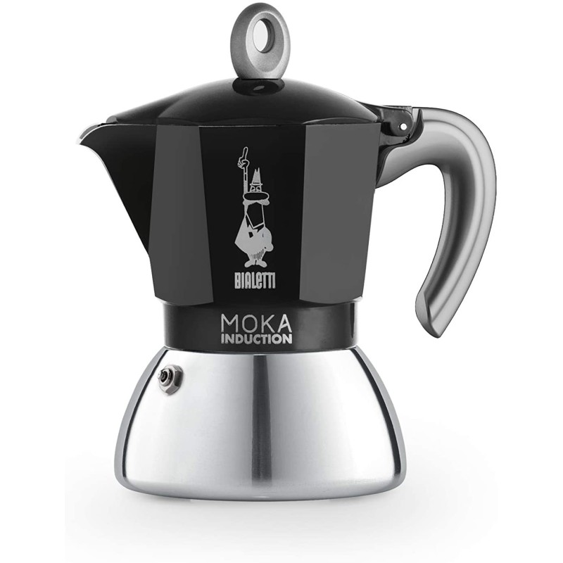  New Moka Induction 4tz Black