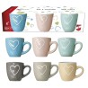 SET 6 TAZZINE HEART MULTICOLOR