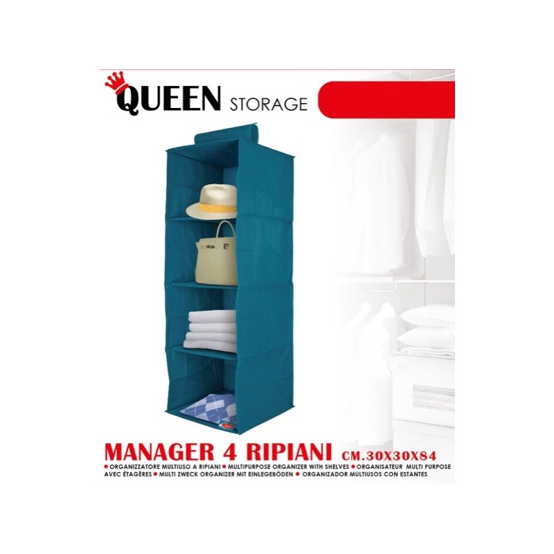 QUEEN PETROLIO MANAGER 4 RIPIANI CM.84X30X30 0344